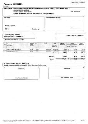 Grafika Nowy wzór faktur za ciepło